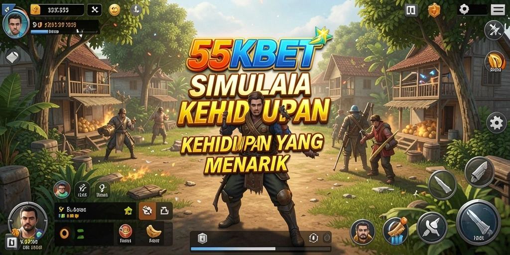 Tampilan gameplay menarik dari 55KBET dengan karakter yang berinteraksi.