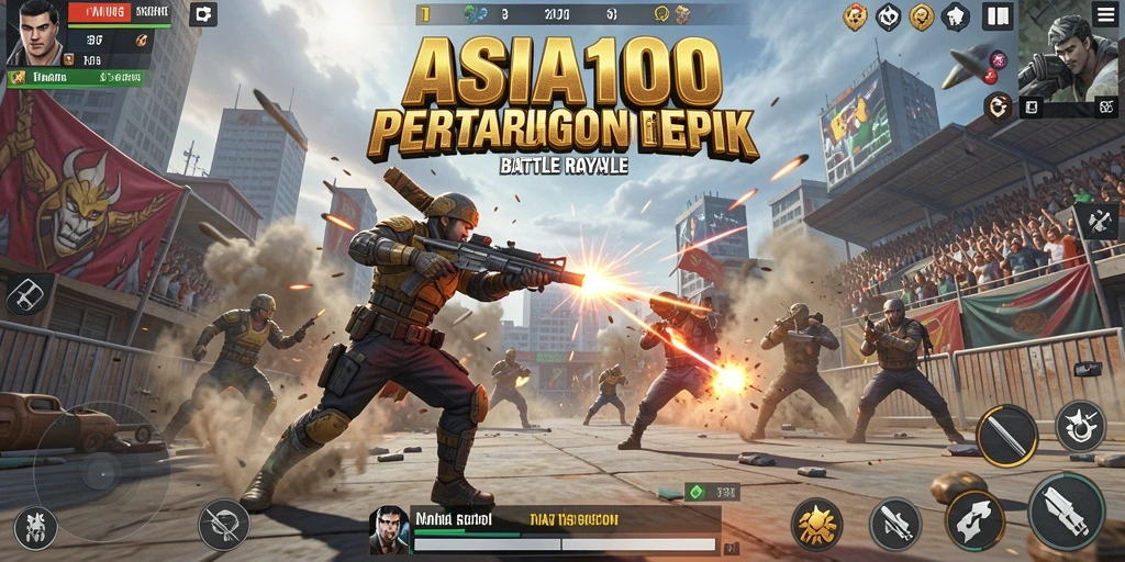 Menampilkan gameplay seru dan pertarungan mendebarkan di ASIA100.