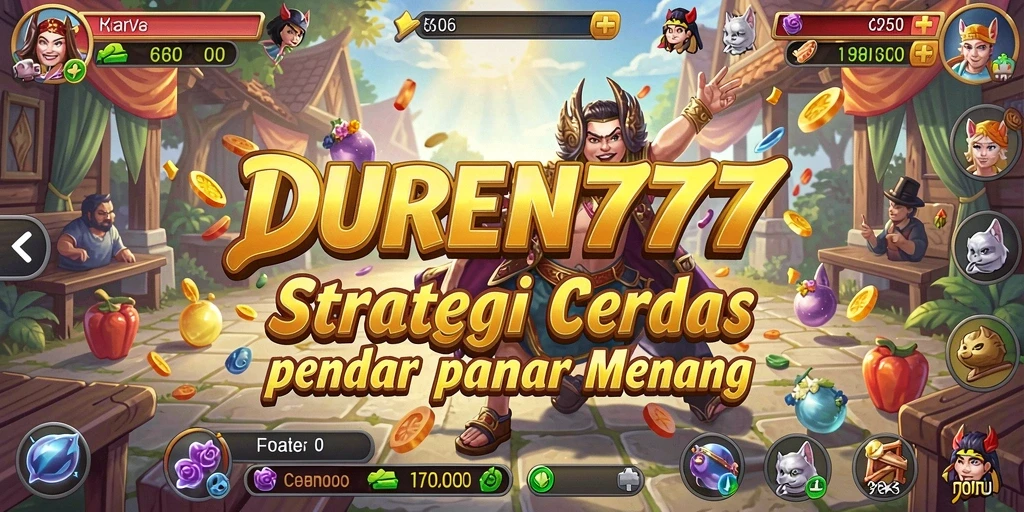 Tampilan gameplay DUREN777 yang menegangkan dan strategi mendalam.