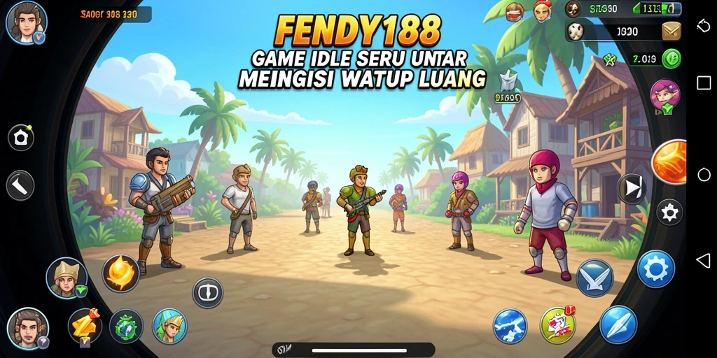 Tampilan gameplay menarik dari FENDY188 yang menunjukkan elemen idle.