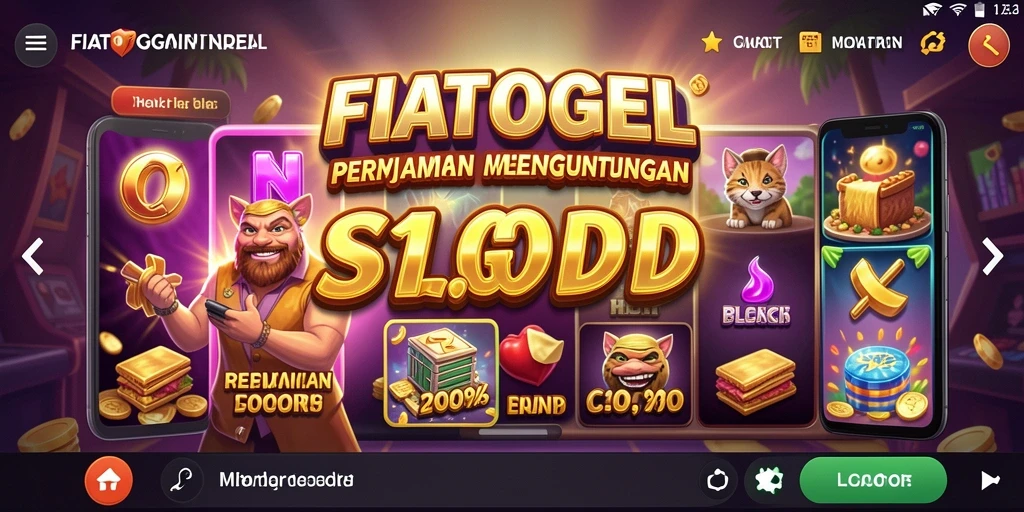 Tampilan permainan Slot FIATOGEL yang mendebarkan dan penuh warna.