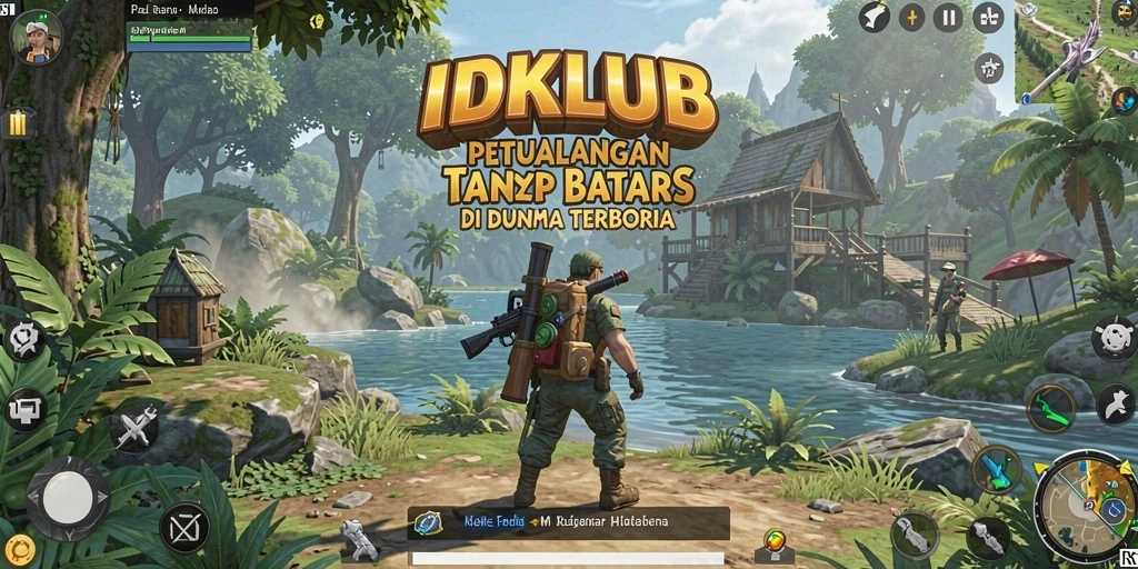 Tampilan gameplay IDKLUB yang mengesankan dalam dunia terbuka.