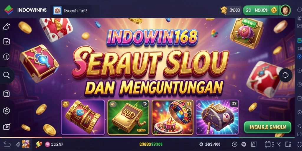 Screenshot utama INDOWIN168 menampilkan gameplay slot yang seru dan mengasyikkan.