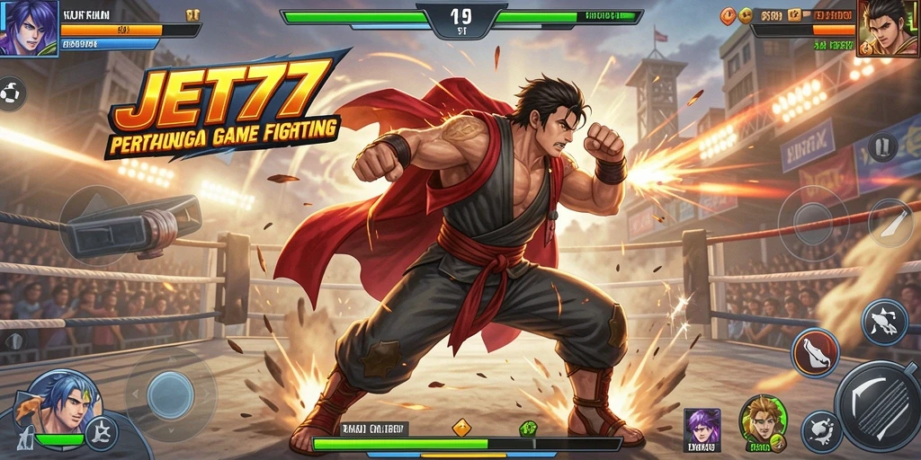 Screenshot gameplay JET77 menampilkan pertarungan seru dan aksi mendebarkan.