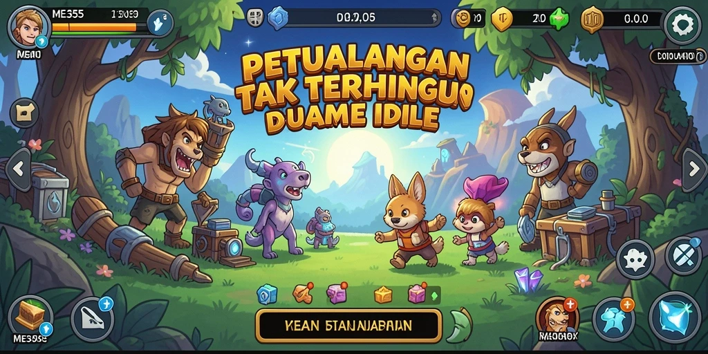Tangkapan layar utama <strong>ME355</strong> menampilkan gameplay santai dan grafik menarik.