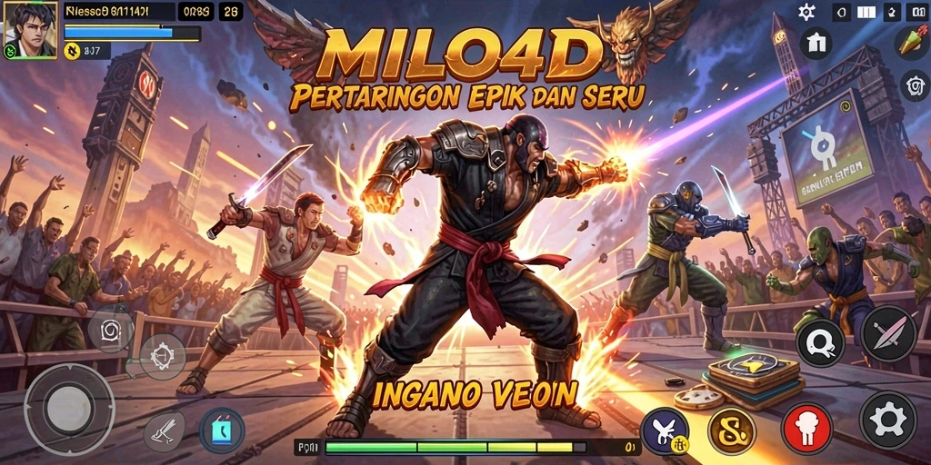 Tampilan gameplay epik dalam MILO4D yang penuh aksi.