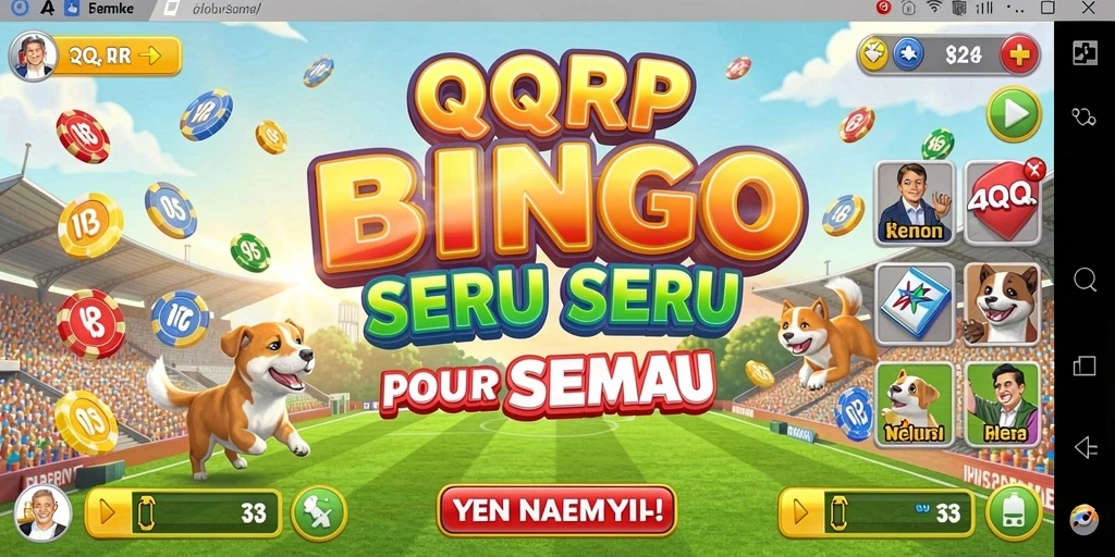 Gameplay QQRP yang menarik di dalam aplikasi Bingo.