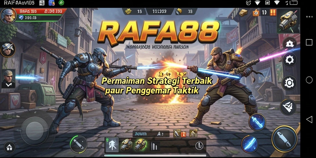 Tangkapan layar gameplay RAFA88 dengan aksi strategi yang mendebarkan.