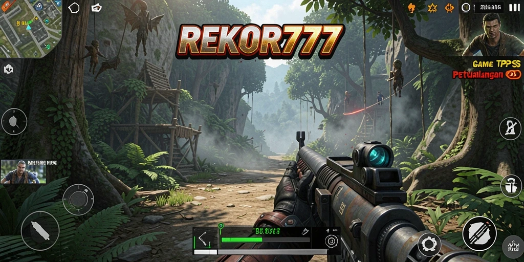 Screenshot gameplay menegangkan dari REKOR777 dengan visual yang mengesankan.
