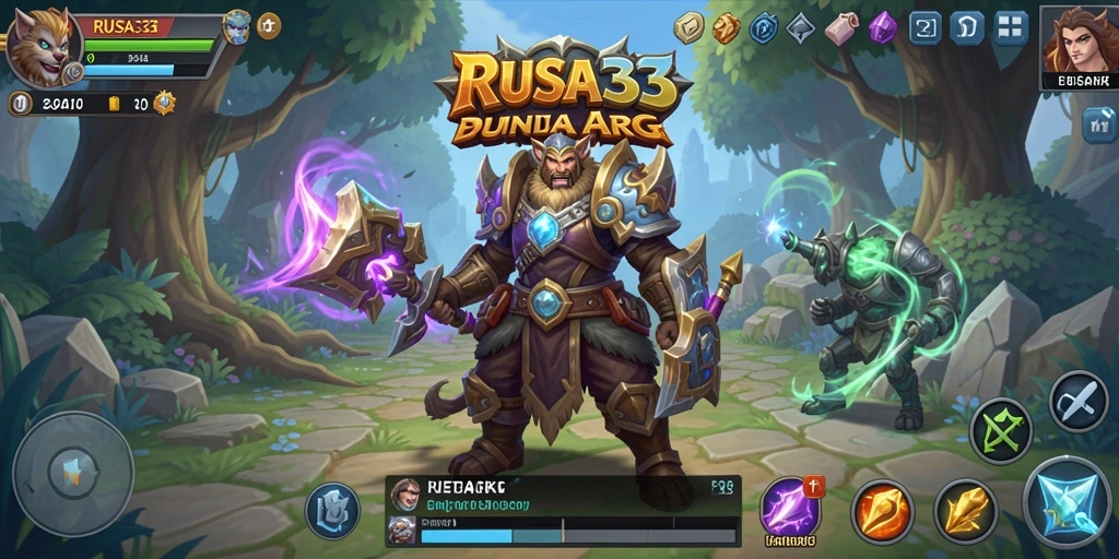 Gameplay seru dalam RUSA33 dengan karakter dan pertempuran yang mendebarkan.