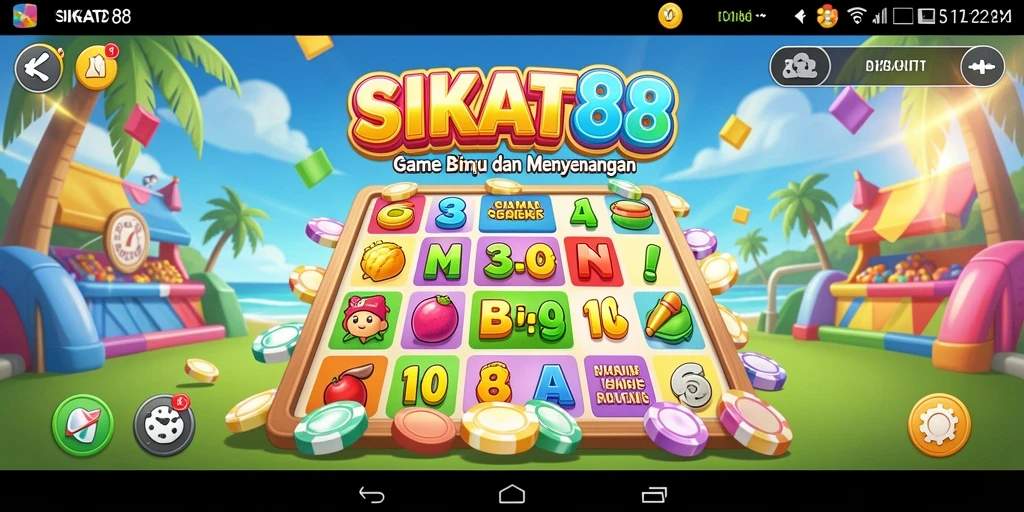 Screenshot gameplay Bingo SIKAT88 yang seru dan interaktif.