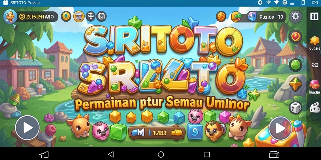 Tangkapan layar gameplay SRITOTO yang menampilkan tantangan puzzle seru.