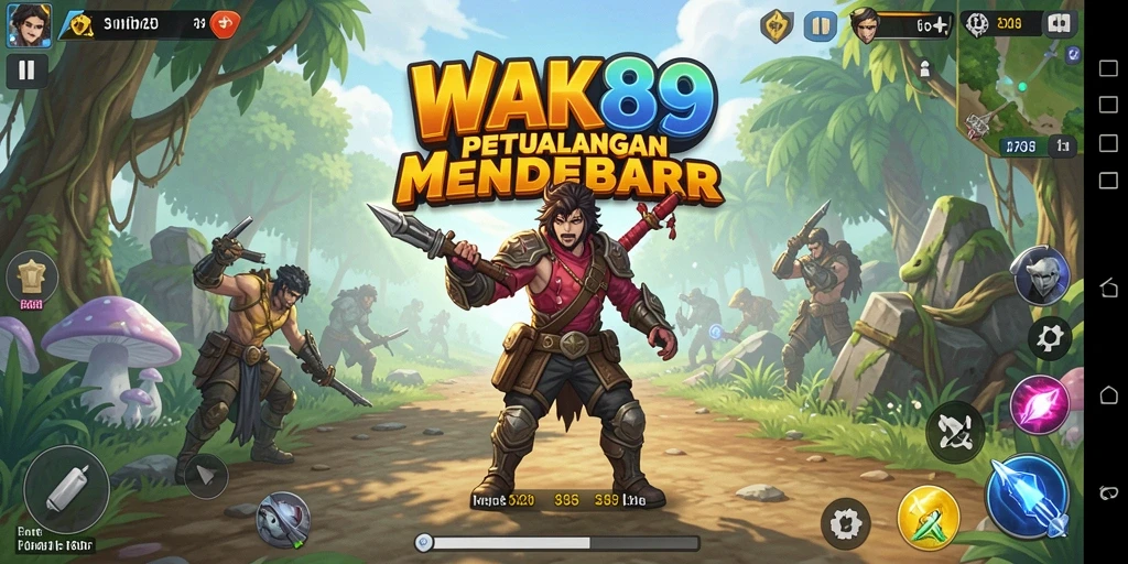 Screenshot gameplay WAK89 menampilkan dunia Open World yang kaya.